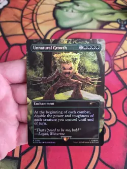 Unnatural Growth (Rainbow Foil) Secret Lair Drop Wolverine MTG NM - Image 1