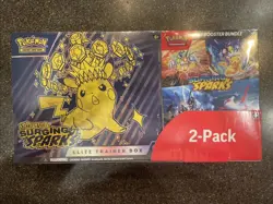 NEW Pokemon Scarlet & Violet Surging Sparks Elite Trainer Box & Booster Bundle - Image 1