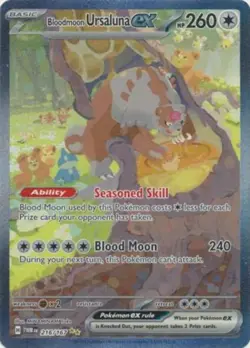 NM-Mint Bloodmoon Ursaluna ex - 216/167 - Special Illustration Rare Pokemon Twil - Image 1