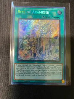 Rite of Aramesir BLMR-EN093 Secret Rare 1st Edition NM-M Yugioh - Image 1
