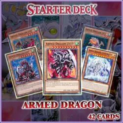 ARMED DRAGON CHAZZ STARTER DECK 42 | LV White Dragon Duelist Kingdom YuGiOh - Image 1