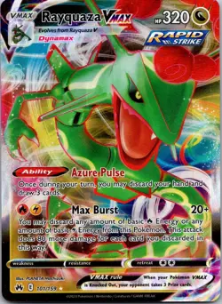 Rayquaza VMAX - 101/159 - Pokemon Crown Zenith Sword & Shield Ultra Rare Card NM - Image 1