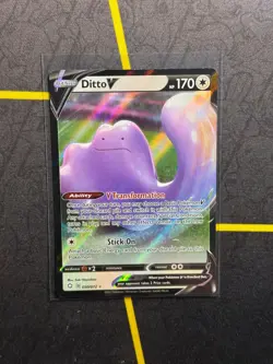 Ditto V 050/072 - Pokemon TCG Shining Fates Sword & Shield Ultra Rare Card NM - Image 1