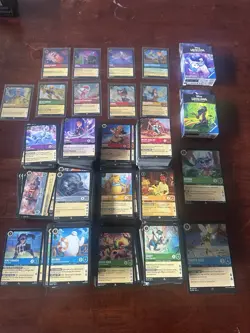 Lot of 1600 Disney Lorcana Cards Commons Uncommon Holos Mostly First Chapter - Image 1