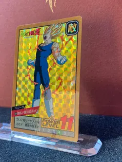 Bandai 1994 Dragon Ball Z Collectable CCG Prism Insert Card Vegeta 364 - Image 2