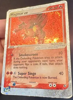 Magmar ex 100/109 2003 EX Ruby & Sapphire Pokemon Card TCG Holo Rare - Hp - Image 3