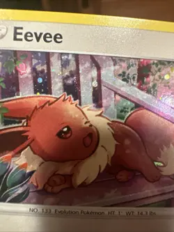 Eevee SWSH175 Sword Shield Promo Cosmos Holo Pokemon Card Double Swirl 🌀🌀 - Image 2