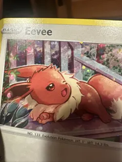 Eevee SWSH175 Sword Shield Promo Cosmos Holo Pokemon Card Double Swirl 🌀🌀 - Image 3