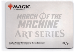 Etali, Primal Sickness Art Card 32 Art Series: March of the Machine NM - Image 2