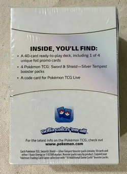 Pokemon TCG Sword and Shield Silver Tempest Build and Battle 40-Card Deck 820650851056 - Image 3