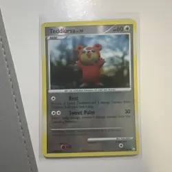 Pokemon Card Teddiursa (105/123) Mysterious Treasures Common Reverse Holo - Image 1