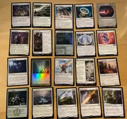 Magic The Gathering Lot Of 20 White Cards Including Rares and Mythics NM - Image 1