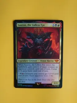 Sauron, the Lidless Eye. Mythic LTr FOIL Avatar Horror. M0288 MTG Card. - Image 1