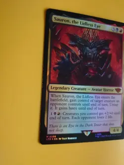 Sauron, the Lidless Eye. Mythic LTr FOIL Avatar Horror. M0288 MTG Card. - Image 4