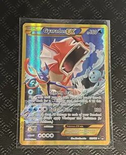 Gyarados EX 123/122 XY BREAKpoint 2016 Secret Holo Rare SHINY Pokemon Card TCG - Image 1