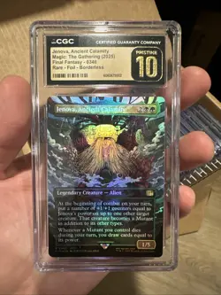 CGC Pristine 10 - Jenova, Ancient Calamity Borderless Foil - FINAL FANTASY POP 1 - Image 1