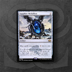 Sapphire Medallion • Modern Horizons 3 • Rare Artifact • Magic the Gathering MH3 - Image 1