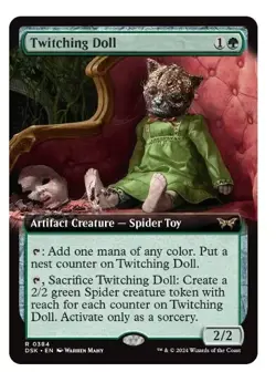 Twitching Doll - Extended Art FOIL - Duskmourn - Near Mint Foil - Image 1