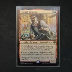 J. Jonah Jameson R Marvel's Spider-Man 81 NM Prerelease Promo MTG - Image 1