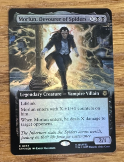 MTG Marvel Spider-Man, Morlun, Devourer of Spiders - Extended Art Foil - Image 1