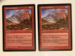 Scorched Earth (2) NM Tempest MTG Magic the Gathering - Image 1