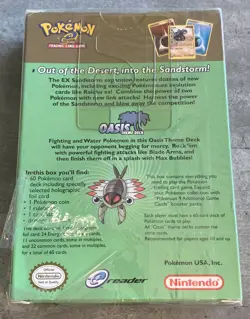 Pokemon Card EX Sandstorm, Oasis Theme Deck WOTC 2003, New & Sealed - Image 2