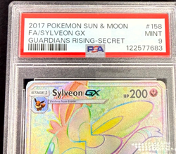 2017 Pokemon Sun & Moon Guardians Rising Sylveon GX #158 / 145 Secret FA PSA 9 - Image 2