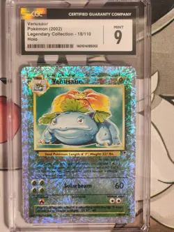 Pokemon Legendary Collection Venusaur #18/110 Reverse Holo CGC 9 - Image 1