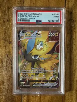 POKEMON TCG - CROWN ZENITH GALARIAN GALLERY - ZERAORA VMAX GG42/GG70 - PSA 9 - Image 1