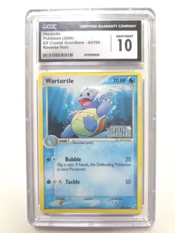 2006 Pokemon EX Crystal Guardians Reverse Holo Wartortle #42/100 CGC 10 Gem Mint - Image 1