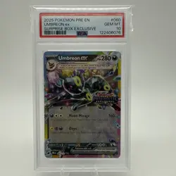 Umbreon ex 60/131 (Prismatic Evolutions Stamp) PSA 10 GEM-MT Surprise Box Promo - Image 1