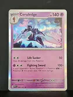 2024 Pokemon Scarlet and Violet Paldean Fates Reverse Holo #40 Ceruledge R - Image 1