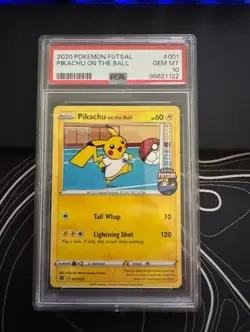 POKEMON SWORD & SHIELD FUTSAL PIKACHU ON THE BALL #1 PSA 10 GEM MINT - Image 1