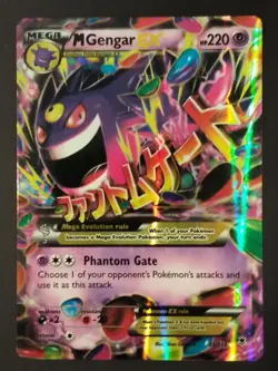 2014 POKEMON XY PHANTOM FORCES #35 M GENGAR EX PHANTOM FORCES - Image 3