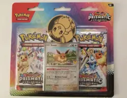 Pokemon TCG SV8.5 Prismatic Evolutions 2-Pack Blister Eevee Pokemon Day Sealed - Image 1