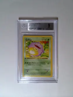 Pokemon Koffing Base Set Shadowless 1st Edition Thick Stamp BGS 9 - Image 1