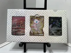 Pokemon TCG 151 UPC Promo Set Mew 053, Mewtwo 052, Metal Mew 205 New Sealed - Image 1