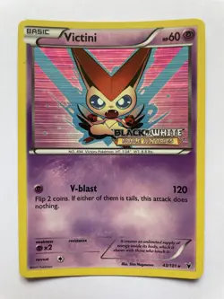 Victini 43/101 NM Holo Rare Prerelease Promo Stamped Noble Victories Pokemon TCG - Image 1