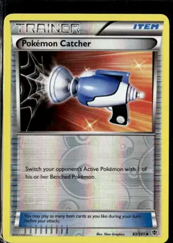 Pokemon Catcher 83/101 Plasma Blast Reverse Holo Uncommon LP - Image 1