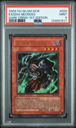 2003 Yu-Gi-Oh! Exodia Necross Dark Crisis DCR 1st Edition Ultra Rare PSA 9 - Image 1