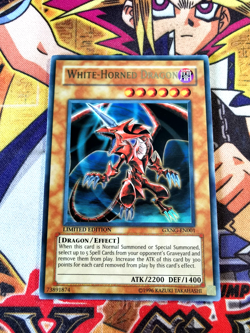 White-Horned Dragon gxng-en001 Ltd Ed (NM) Ultra Rare Yu-Gi-Oh! - Image 1