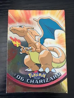 Nintendo Topps Pokemon Charizard Card #06 Holographic - Image 1