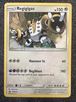 Regigigas SM243 Black Star Promo Holo Rare Pokemon Card NM - Image 1