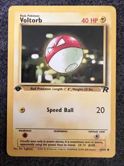 Voltorb 69/82 Common 1st Edition Pokemon Card NM/LP - Image 1