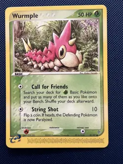Wurmple 81/97 Common Pokemon Card NM/LP - Image 1