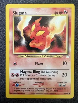 Slugma 53/64 Common Pokemon Card NM - Image 1