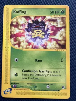 Koffing 114/165 Common Pokemon Card NM/LP - Image 1