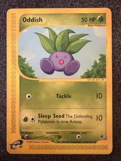 Oddish 122/165 Common Pokemon Card Lightly Played - Image 1