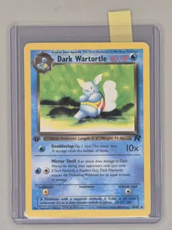 Pokemon TCG Dark Wartortle 46/82 Card 1st Edition Team Rocket Non-Holo Rare Mint - Image 1