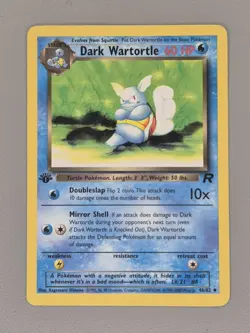 Pokemon TCG Dark Wartortle 46/82 Card 1st Edition Team Rocket Non-Holo Rare Mint - Image 3